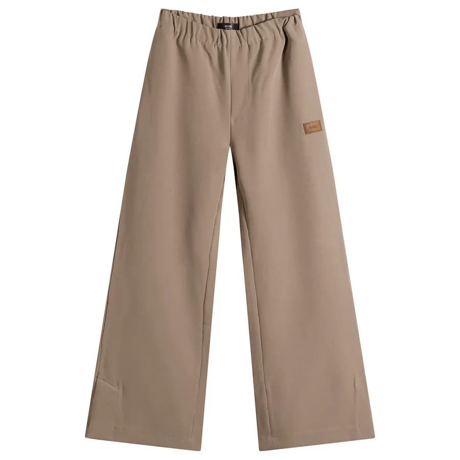 Amiri — Amiri Patch Cady Track Pant — Dark Sand