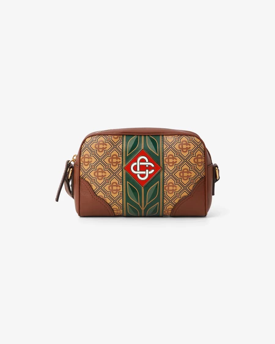 Casablanca — Beige Monogram Crossbody Bag