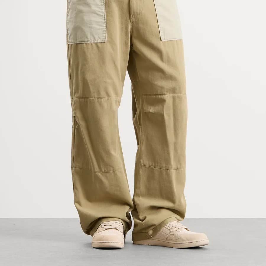 Skel Low Top Sneaker — Alabaster — on model