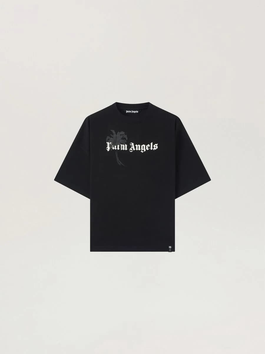 Palm Angels — Palm Drift Loose T-Shirt in Black - Off White