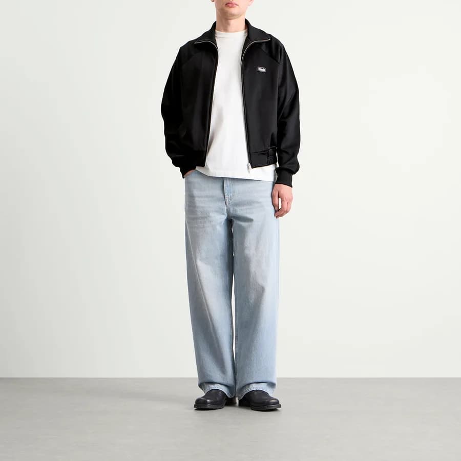 Madera Track Jacket — Black — on model