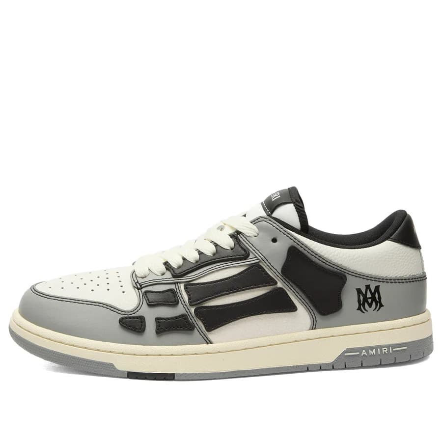 Amiri — Varsity Skel Low Top Sneaker — Grey