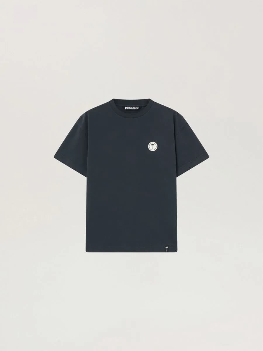 Palm Angels — Palm Shadow Regular T-Shirt in Anthracite - Off White