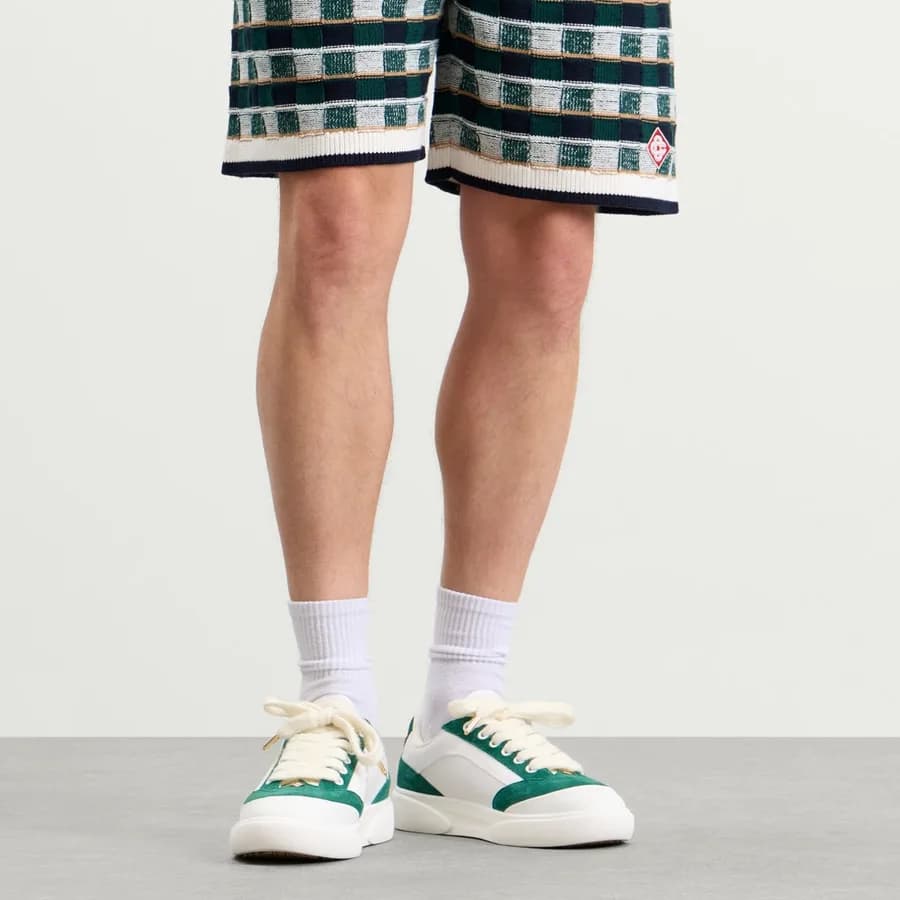 Del Mar Sneaker — White — on model