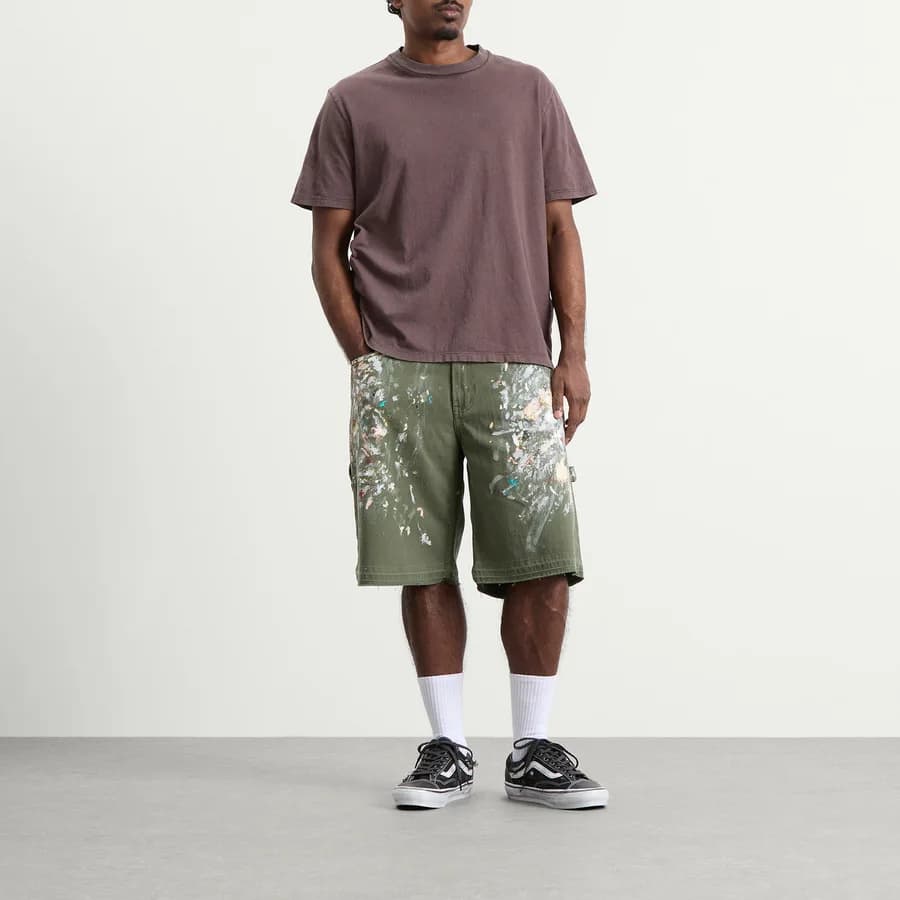 Platoon Painter Shorts — Military — on model