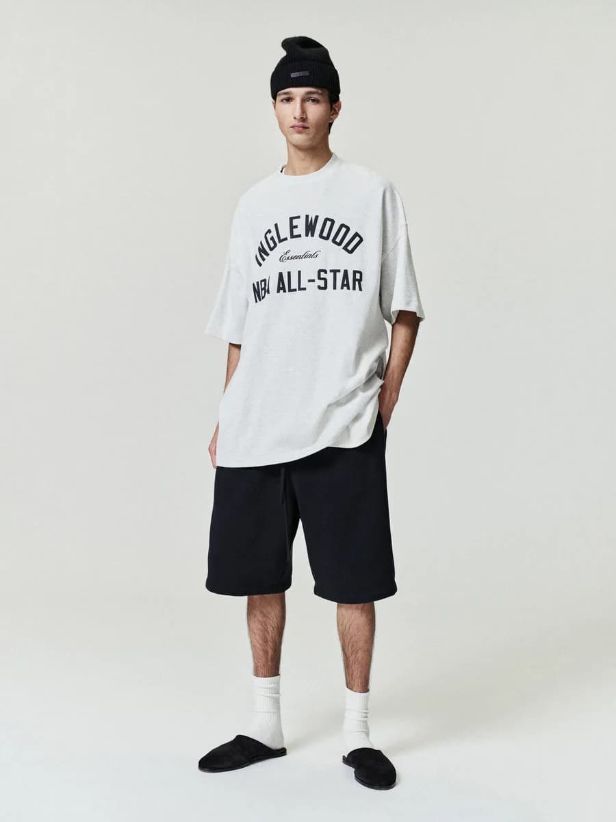 Inglewood X All Star Weekend '26 90s Tee — on model